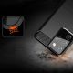 7. Carbon Case Flexible Cover TPU Case for Samsung Galaxy S21 Ultra 5G blue