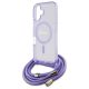 5. Guess Crossbody Cord Script MagSafe iPhone 16 Case - Purple