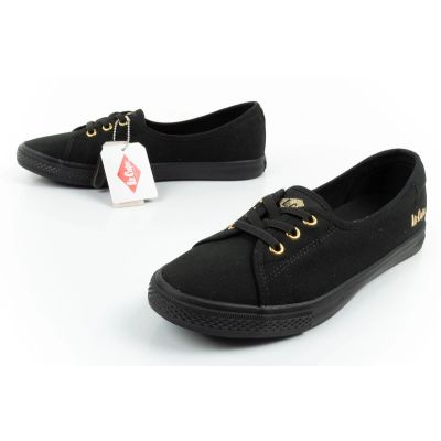 8. Lee Cooper shoes women's sneakers sporty black slip-on ballet flats