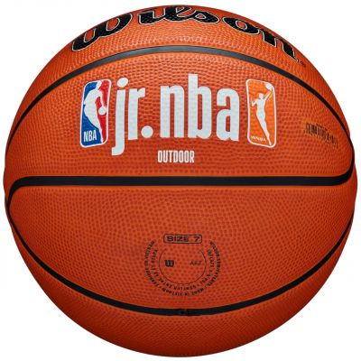 5. Wilson Jr NBA Logo Auth Outdoor Basketball WZ3011801XB6