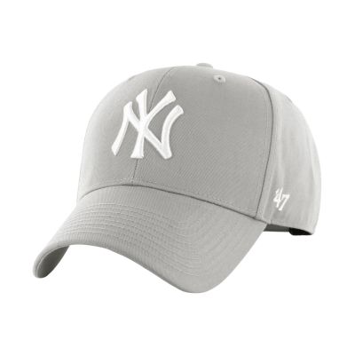 '47 New York Yankees Raised Basic Light Gray Cap B-RAC17CTP-GY