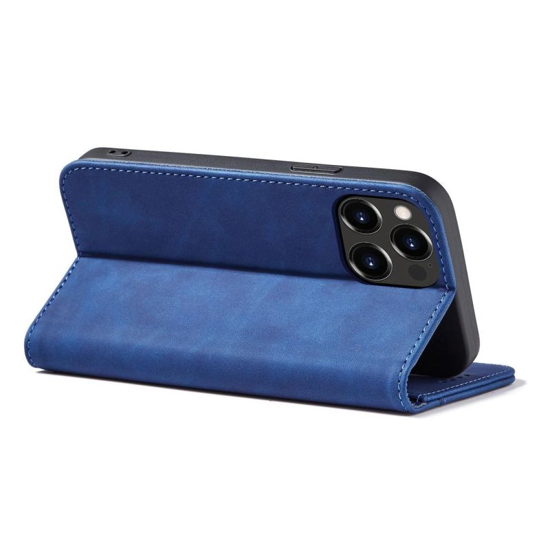 5. Magnet Fancy Case case for iPhone 14 Plus flip cover wallet stand blue