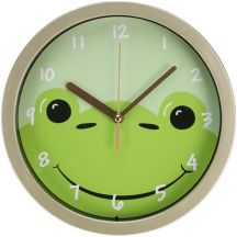 KIDS ANIMAL WALL CLOCK 20 CM FROG