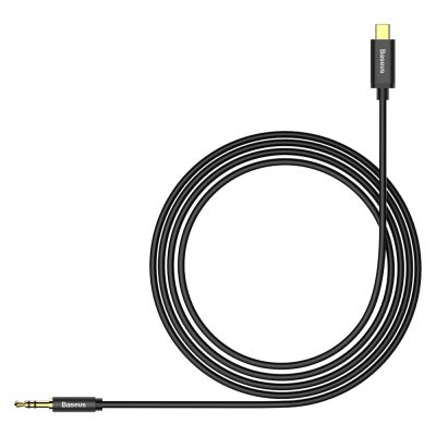 6. Baseus stereo audio cable AUX 3.5 mm mini jack - USB Type C for tablet phone 120cm black (CAM01-01)