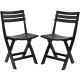 9. SET OF 4 FOLDABLE PLASTIC CATERING CHAIRS KOMODO ANTHRACITE