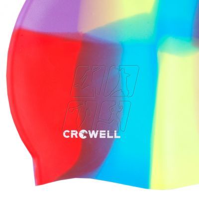 2. Crowell Multi-Flame-10 silicone swimming cap