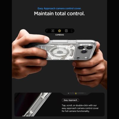 11. Spigen Ultra Hybrid MagSafe Zero One Case for iPhone 18 Pro Max / 17 Pro Max - Titanium