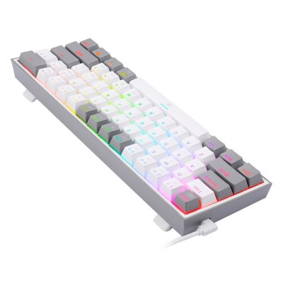 6. REDRAGON K617-RGB Fizz RGB White/Grey USB Keyboard Gray, White