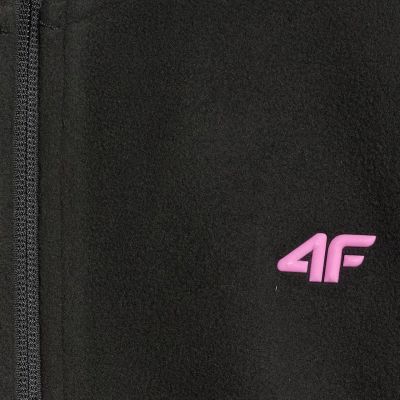 12. Fleece for girls 4F F346 deep black 4FJWAW25TFLEF346 20S