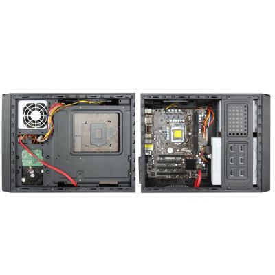 3. Chieftec UE-02B Mini Tower Computer Security & Mounts Black 250W