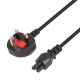 2. I-BOX POWER CABLE FOR NOTEBOOKS (CLOVER) VDE 3X0.75MM COPPER UK PLUG
