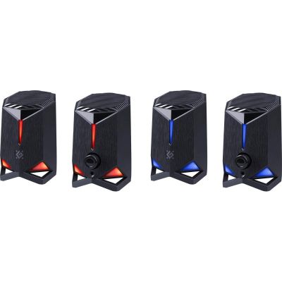 4. DEFENDER ROCKET 2.0 SPEAKERS 6W LED USB BLACK 65094