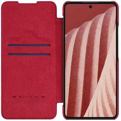 4. Nillkin Qin leather holster case for Samsung Galaxy A73 red