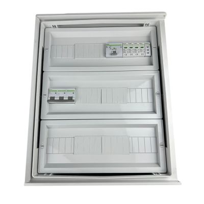 Hermetic IP66 EMITER AC connection switchboard with AC surge arrester Noark type 2, 80A 3F, FR 100A, phase signal