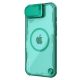 3. Nillkin Iceblade Prop Magnetic Case with Camera Cover and Stand for iPhone 16e / 17e - Green