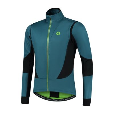 Rogelli BRAVE winter jacket blue-lime M