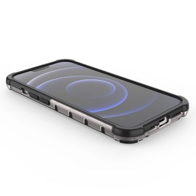 12. Honeycomb Case armor cover with TPU Bumper for iPhone 13 Pro green