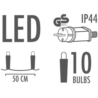 10. GARDEN PARTY LIGHT 10LED EDISON