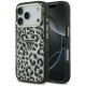 Guess Leopard Glitter MagSafe Case for iPhone 17 Pro - Black