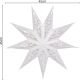 5. PAPER DECORATION STAR 45CM 9 ARMS WHITE