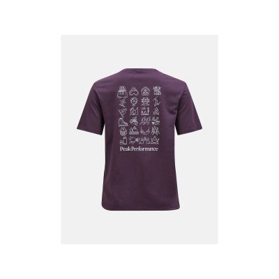 8. Peak Performance W Explore Graphic Tee Purple