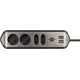 15. Brennenstuhl table socket 1 pc silver, protective contact 1 pc.