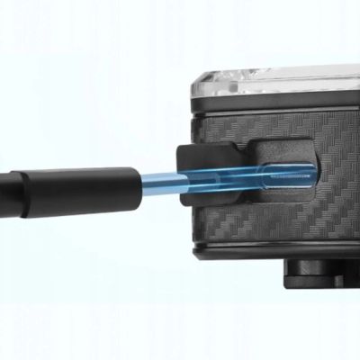 6. Rockbros Q2S LED Rear Bike Light with Smart Stop System + USB-C - USB-A Cable - Black