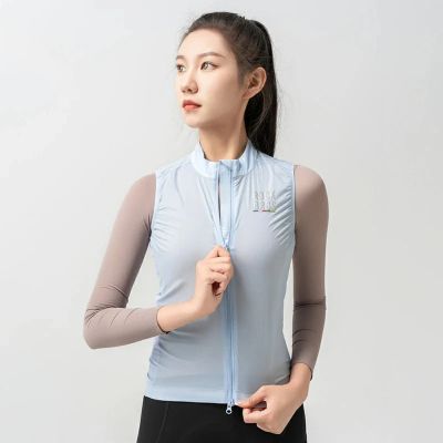 9. Rockbros TLMJ003 ROAD TO SKY women's lightweight breathable cycling vest S - blue