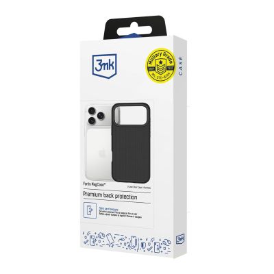 22. 3mk Fortis MagCase for iPhone 17 Pro - Black