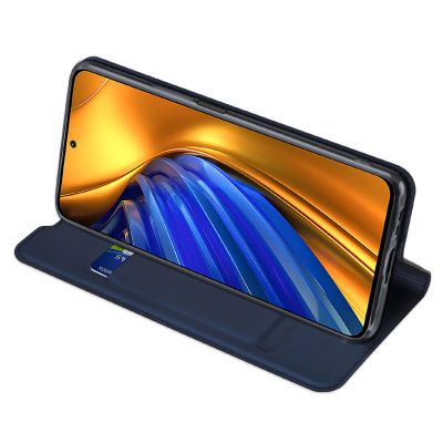 6. Dux Ducis Skin Pro Holster Cover Flip Cover for Xiaomi Poco F4 5G blue