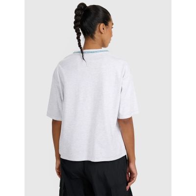 2. Women's oversize printed T-shirt 4F 4FRSS25TTSHF2979-26M