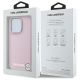 8. Karl Lagerfeld FW Metal Plate MagSafe iPhone 15 Pro Max Case - Pink