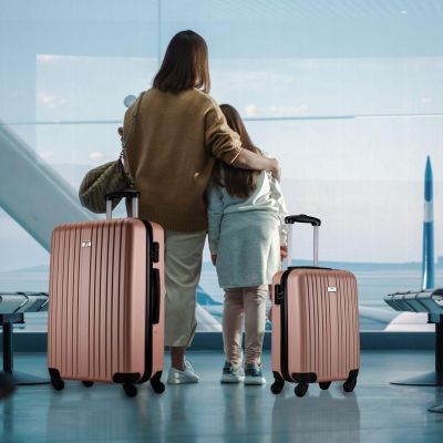 33. SET OF 2 SUITCASE 18 AND 26 INCHES SLAZENGER ROSE GOLD
