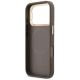 7. Guess 4G PU Triangle Logo & Stand Camera MagSafe Case for iPhone 18 Pro / 17 Pro – brown