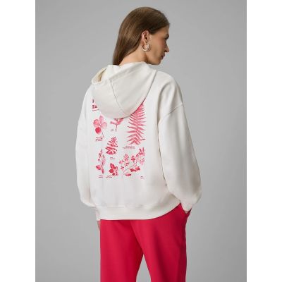 2. Women's loose sweatshirt with hood 4F 4FRSS26TSWSF2836-11S