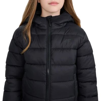 4. Children's down jacket 4F U0704 deep black 4FJWAW25TDJAU0704 20S