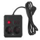 4. MACLEAN POWER STRIP, EXTENSION CORD 2 OUTLETS + 3XUSB, 110-240V AC 50/60HZ, 2.1A MAX 2500W, 1.5M, BLACK MCE387 B