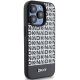 4. DKNY Leather Printed Pattern Metal Logo MagSafe Case for iPhone 15 Pro - Black