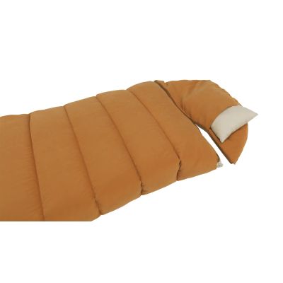 3. Outwell 230506 Sleeping Bag Adult Semi-Rectangular Sleeping Bag Cotton, Nylon, Polyester, Recycled Polyester Yellow