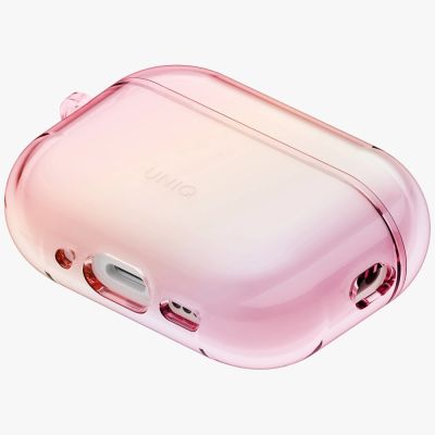 3. Uniq Iridescia Hang Case for AirPods Pro 3 - Transparent Pink