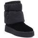 Black leather platform snow boots Big Star UU274731