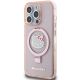 2. Hello Kitty Ring Stand Glitter Electrop Logo MagSafe Case for iPhone 15 Pro - Pink