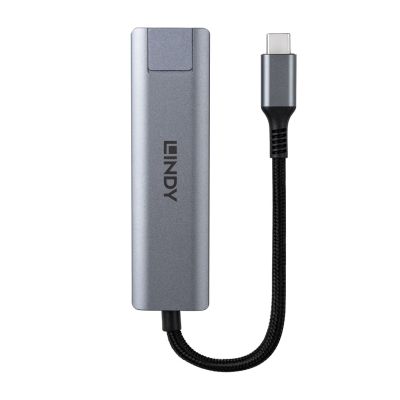5. Lindy 43422 USB 3.2 Gen 2 (3.1 Gen 2) Type-C Hubs and Concentrators 10000 Mbit/s Gray
