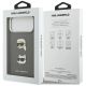 8. Karl Lagerfeld FW Grained Karl & Choupette Heads Pins & Logo iPhone 17 Pro Max Case - Gray