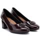 4. Burgundy patent leather pumps on a block heel Potocki JE19511
