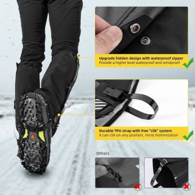 3. ROCKBROS waterproof gaiters TT014 black L/XL
