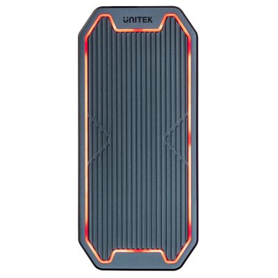 5. UNITEK USB-C M.2 SSD NVME/SATA Enclosure, 10GBPS, RGB