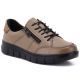 Women's beige leather platform shoes Vinceza 133130