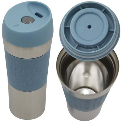 8. EXCELLENT HOUSEWARE THERMAL TRAVEL MUG 350ML BLUE