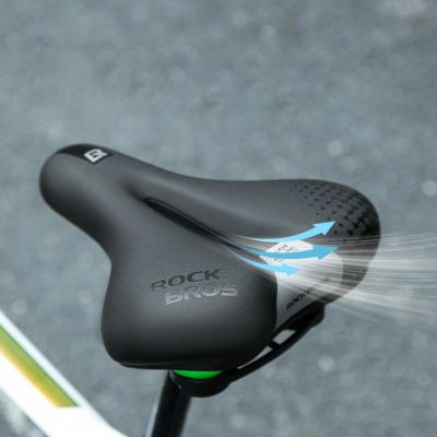 3. Rockbros 6876 comfortable ergonomic bicycle saddle - black